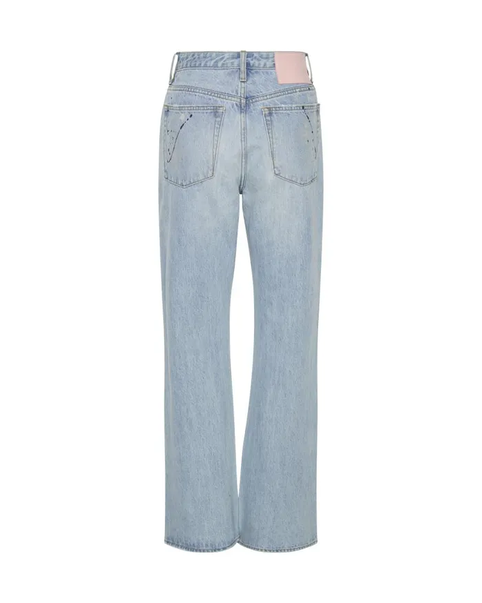 One Teaspoon Denim Jeans Women Artiste Charlie Slim High Waist Flared Jeans