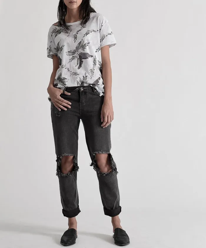 One Teaspoon Denim Jeans Women Basalt Black Awesome Baggies 8211 Denim Jeans