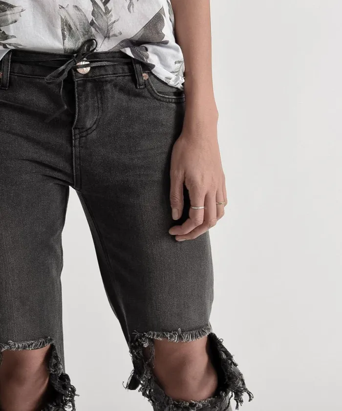 One Teaspoon Denim Jeans Women Basalt Black Awesome Baggies 8211 Denim Jeans