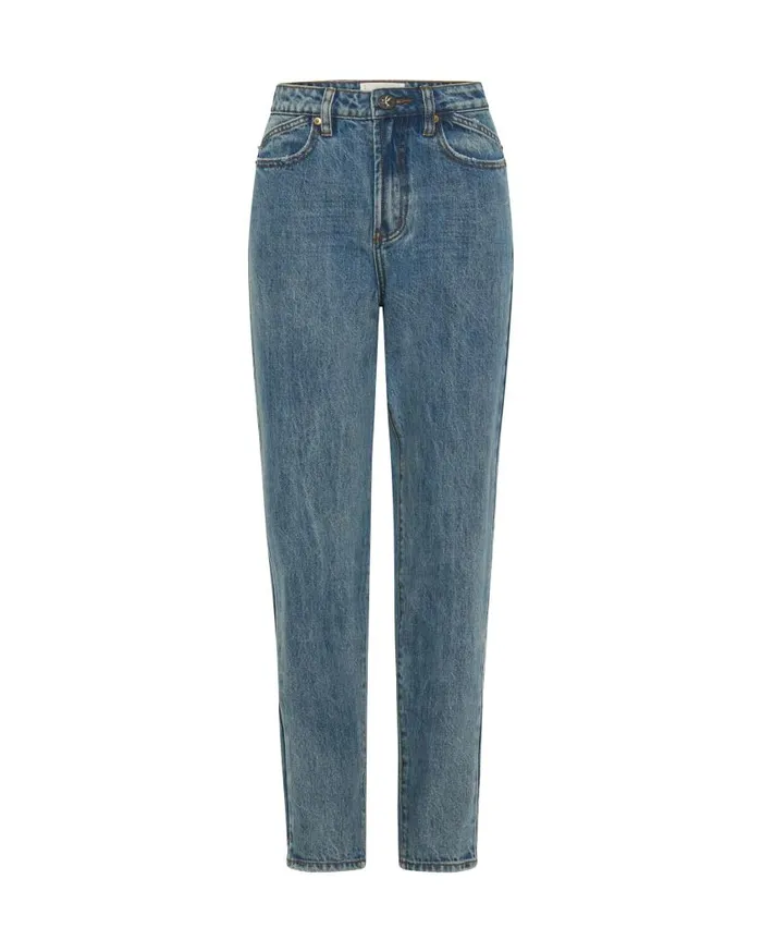One Teaspoon Denim Jeans Women Berlin Blue Legend High Waist Mom Jeans