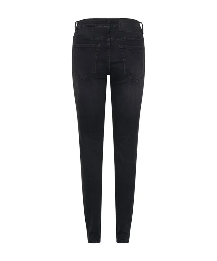 One Teaspoon Denim Jeans Women Black Ink Freebirds Ii Low Waist Fitted Jeans