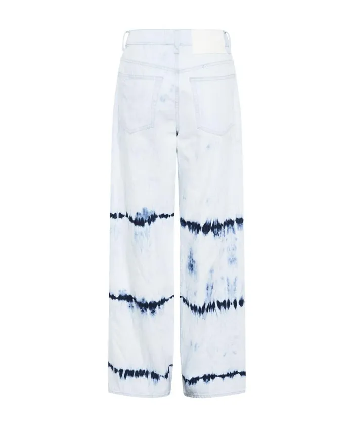One Teaspoon Denim Jeans Women Bleached Jeans 8211 Mid Waist Wide Leg Jackson Jeans USA