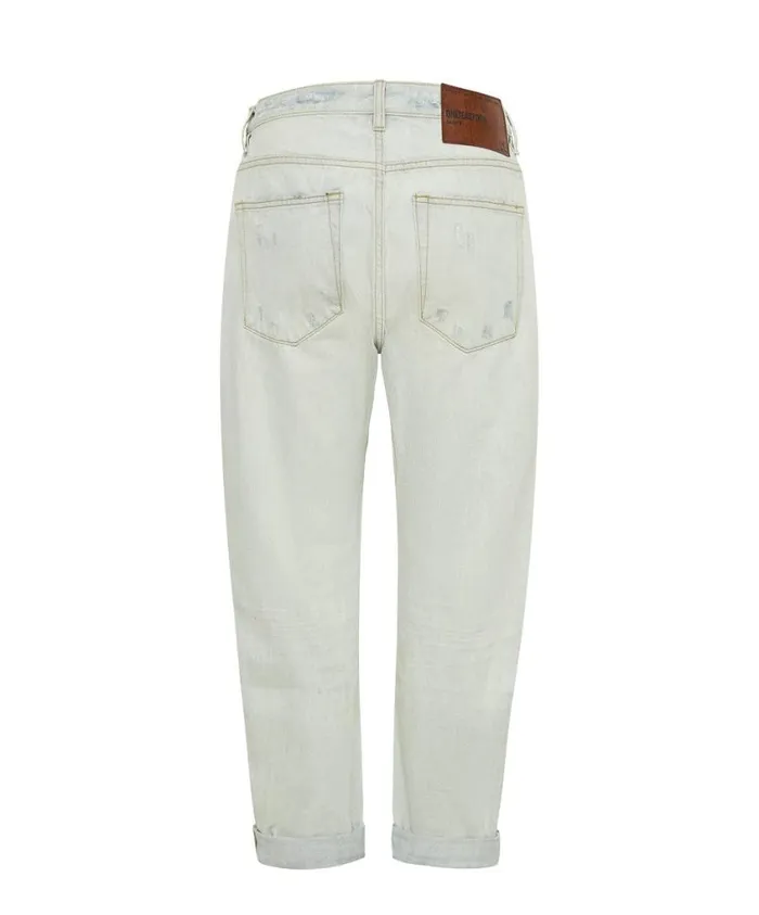 One Teaspoon Denim Jeans Women Brando Trashed Saints Boyfriend Jeans