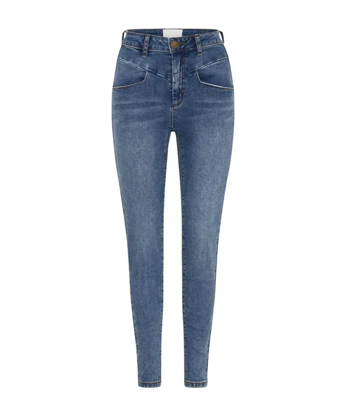 One Teaspoon Denim Jeans Women Classic Blue Preachers High Waist Skinny Jeans