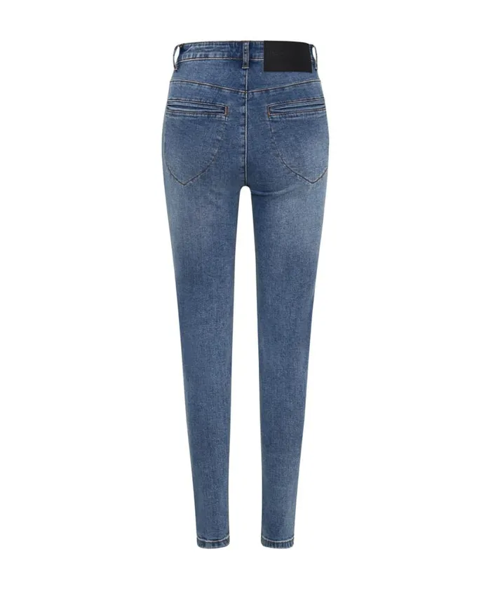 One Teaspoon Denim Jeans Women Classic Blue Preachers High Waist Skinny Jeans