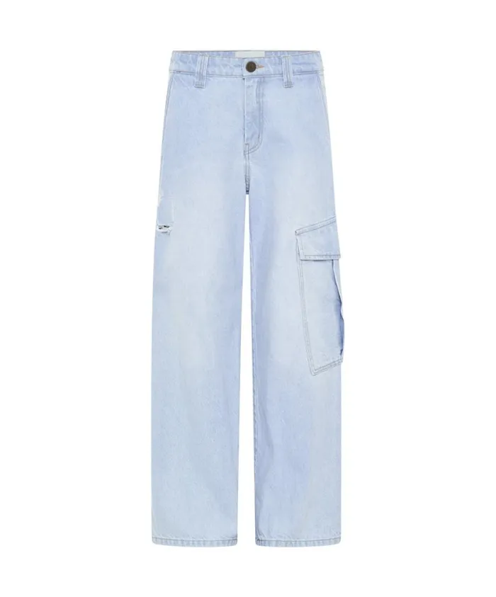 One Teaspoon Denim Jeans Women Cyber Blue New Fictions Low Waist Utility Jeans