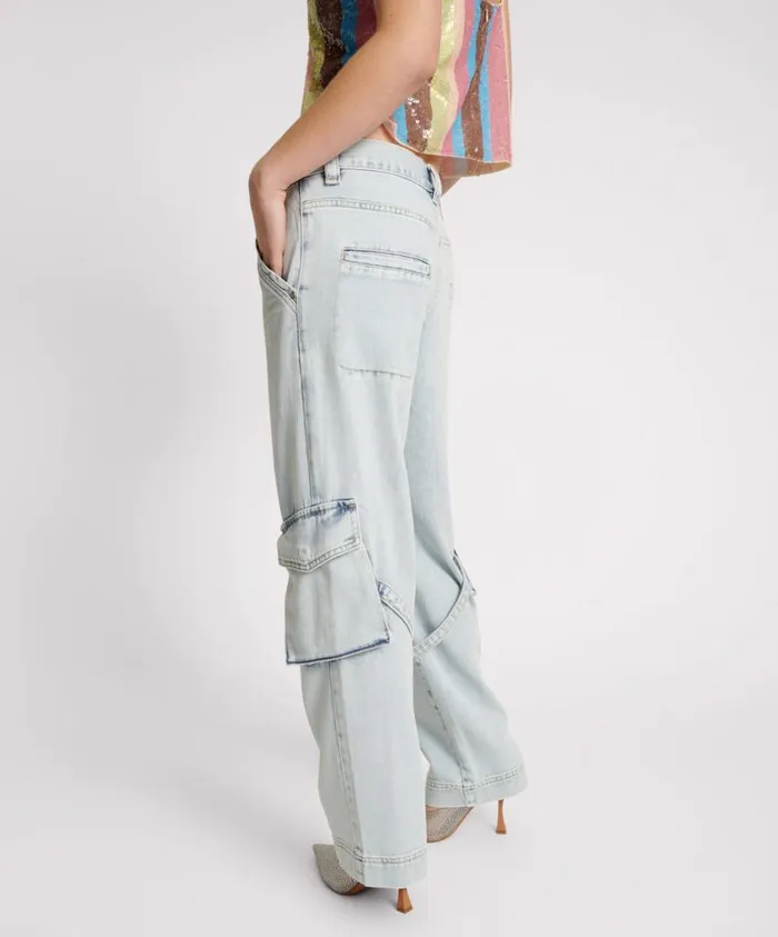 One Teaspoon Denim Jeans Women Florence Luna Utility Jeans