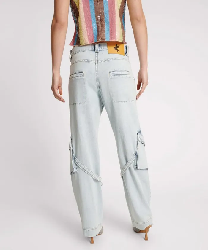 One Teaspoon Denim Jeans Women Florence Luna Utility Jeans