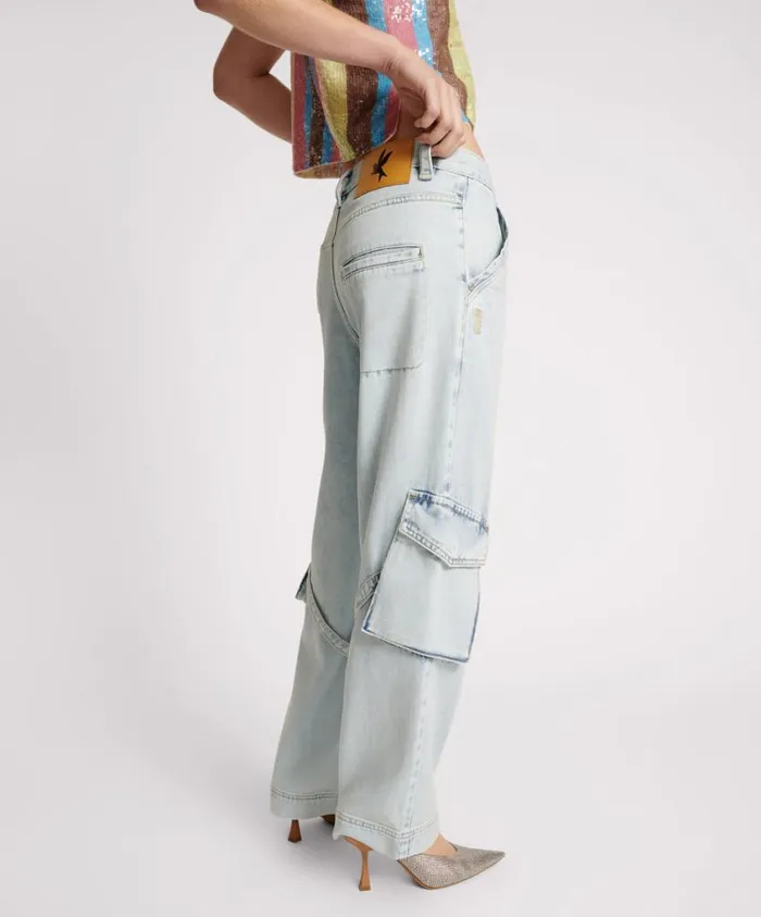 One Teaspoon Denim Jeans Women Florence Luna Utility Jeans