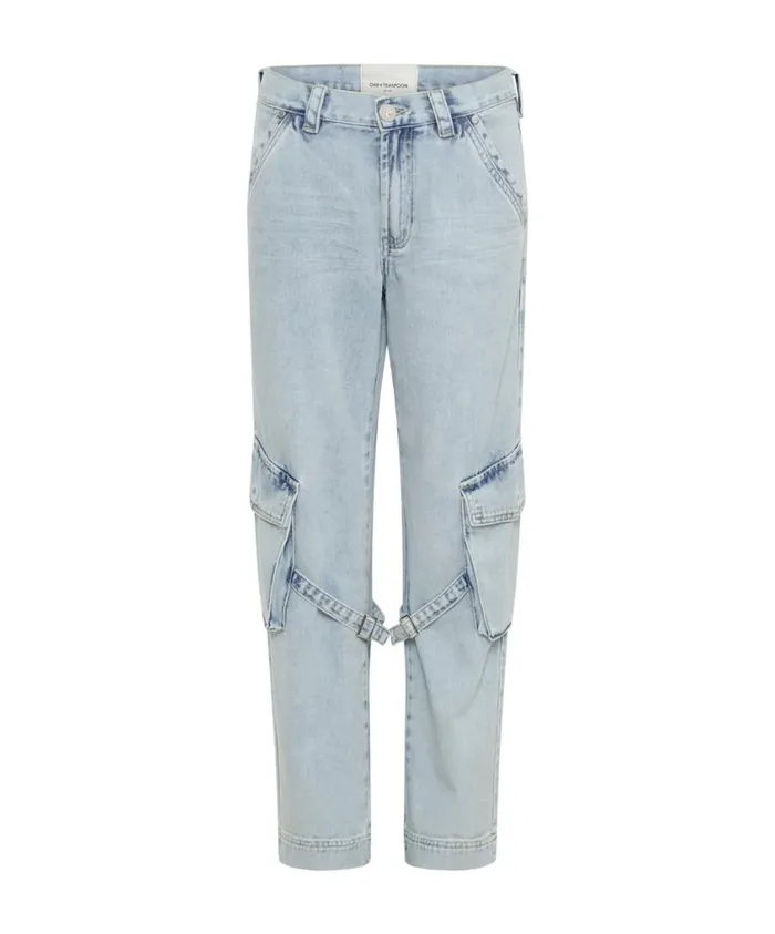 One Teaspoon Denim Jeans Women Florence Luna Utility Jeans