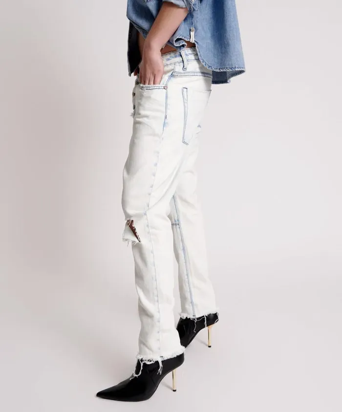 One Teaspoon Denim Jeans Women Florence Saints Boyfriend Jean