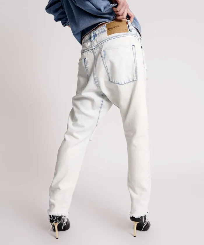One Teaspoon Denim Jeans Women Florence Saints Boyfriend Jean