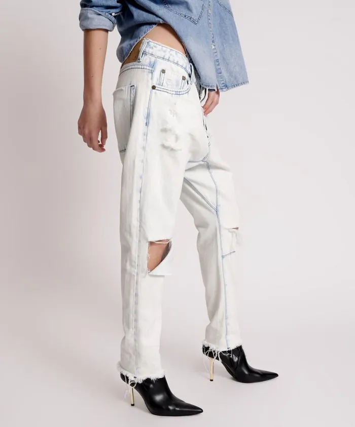 One Teaspoon Denim Jeans Women Florence Saints Boyfriend Jean