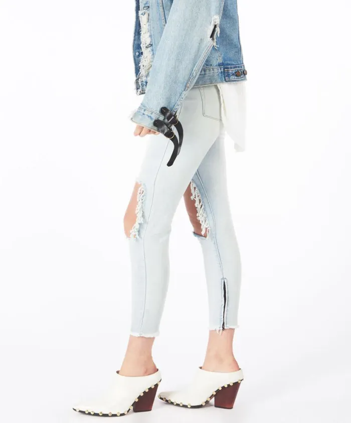 One Teaspoon Denim Jeans Women Freebirds High Waist Skinny Jean 8211 Denim Jeans White