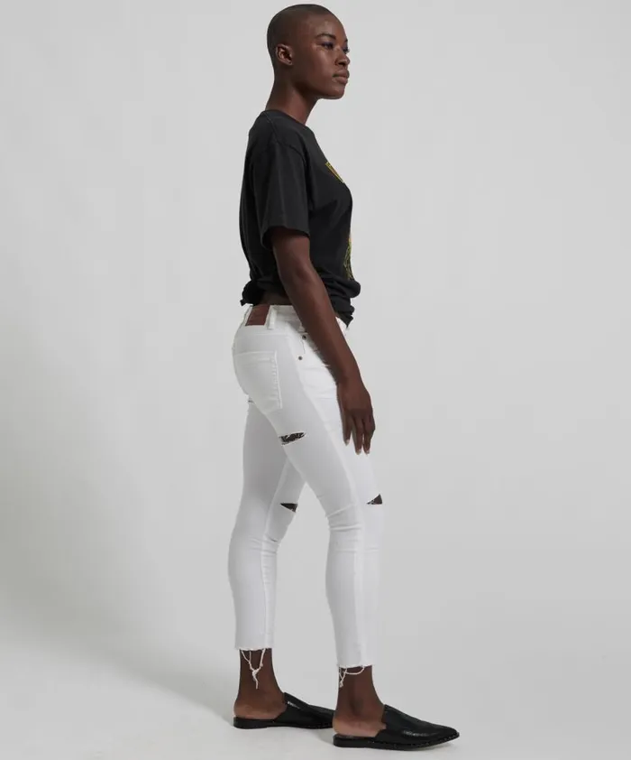 One Teaspoon Denim Jeans Women Freebirds Ii Low Waist Skinny Jean 8211 Denim Jeans White