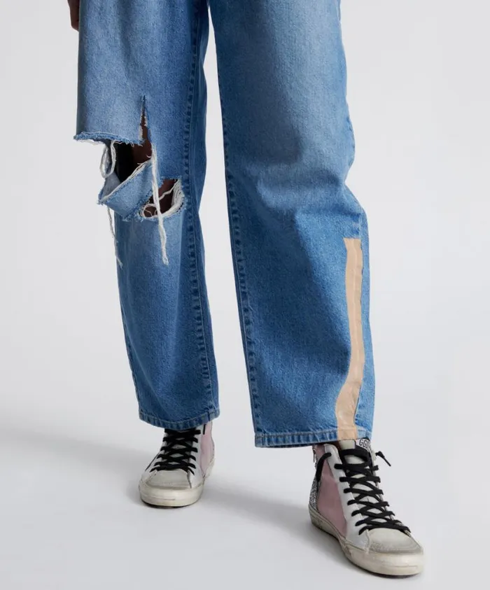 One Teaspoon Denim Jeans Women Linear Blue Smiths Trouser Jean