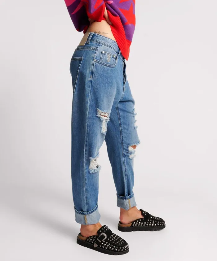 One Teaspoon Denim Jeans Women Midtown Messed Up Saints Boyfriend Jeans