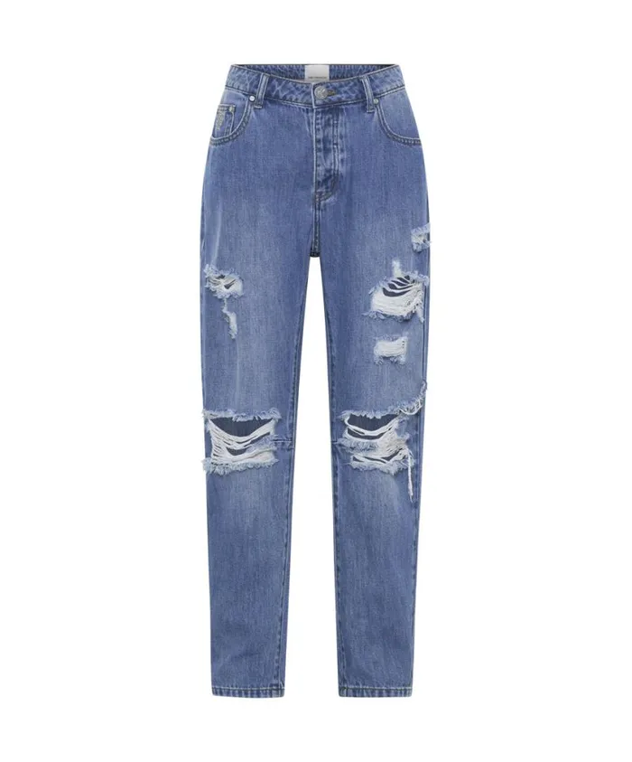 One Teaspoon Denim Jeans Women Midtown Messed Up Saints Boyfriend Jeans