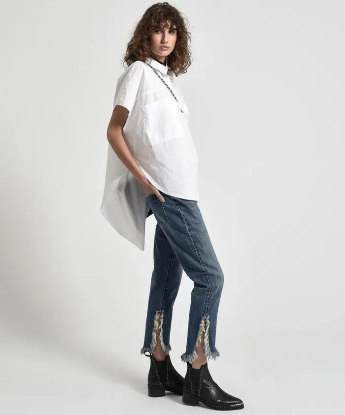 One Teaspoon Denim Jeans Women Oxford Awesome Baggies Straight Leg Jean