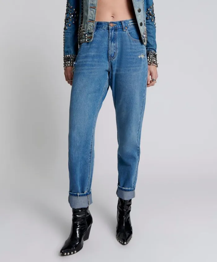 One Teaspoon Denim Jeans Women Pacifica 1982S High Waist Balloon Jeans