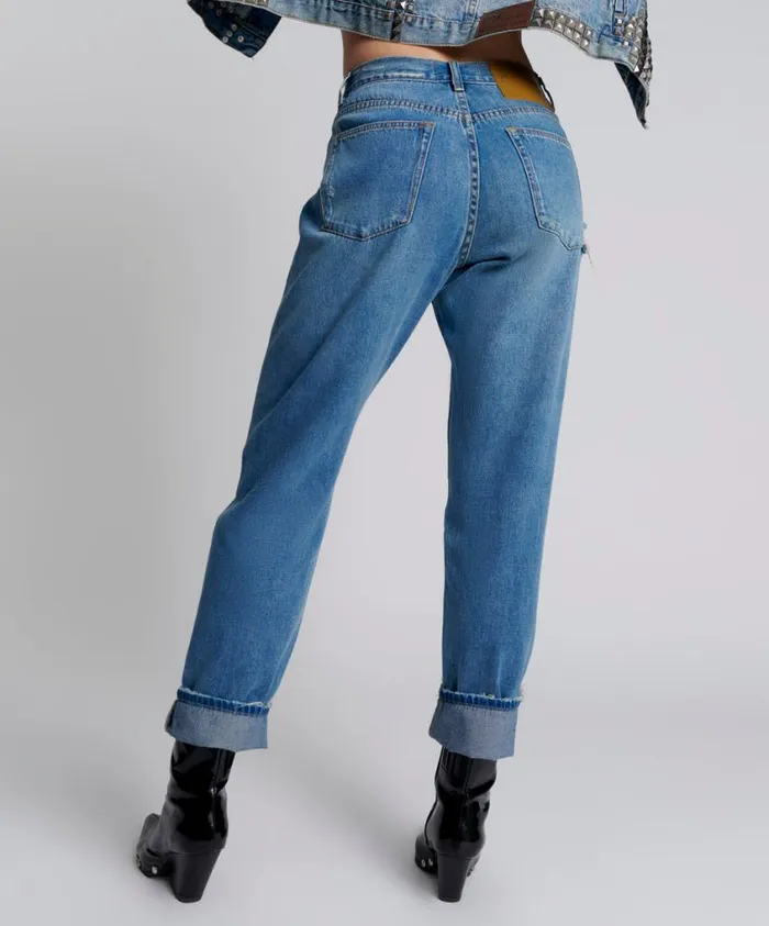 One Teaspoon Denim Jeans Women Pacifica 1982S High Waist Balloon Jeans