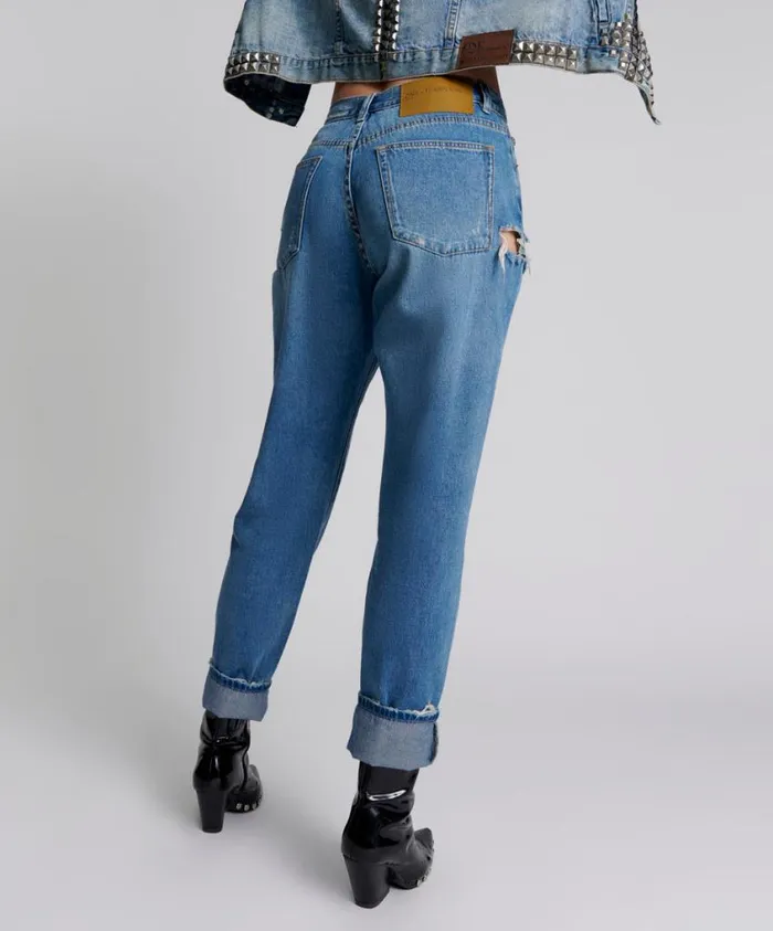 One Teaspoon Denim Jeans Women Pacifica 1982S High Waist Balloon Jeans