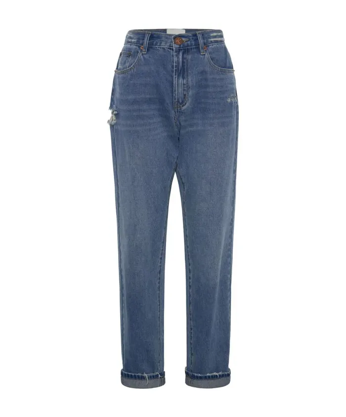 One Teaspoon Denim Jeans Women Pacifica 1982S High Waist Balloon Jeans
