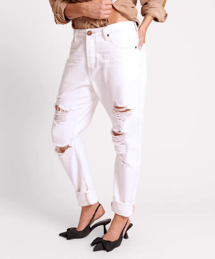 One Teaspoon Denim Jeans Women Pearl Boyfriend Jeans 8211 Messed Up Saints