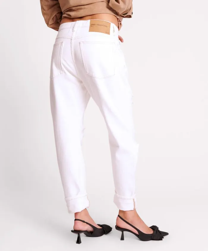 One Teaspoon Denim Jeans Women Pearl Boyfriend Jeans 8211 Messed Up Saints