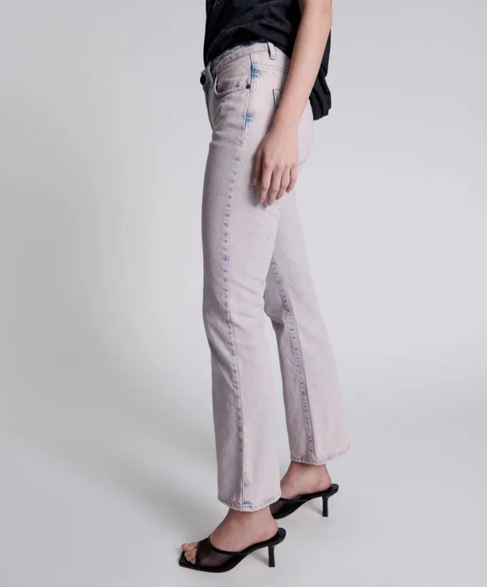 One Teaspoon Denim Jeans Women Pink Haze Charlie Flares