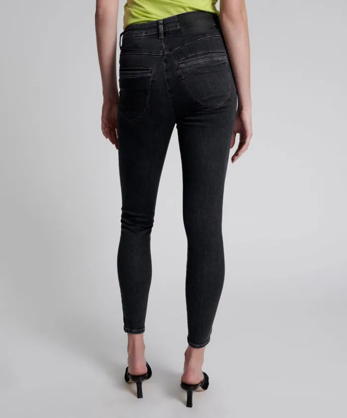 One Teaspoon Denim Jeans Women Worn Black Preachers High Waist Skinny Jean