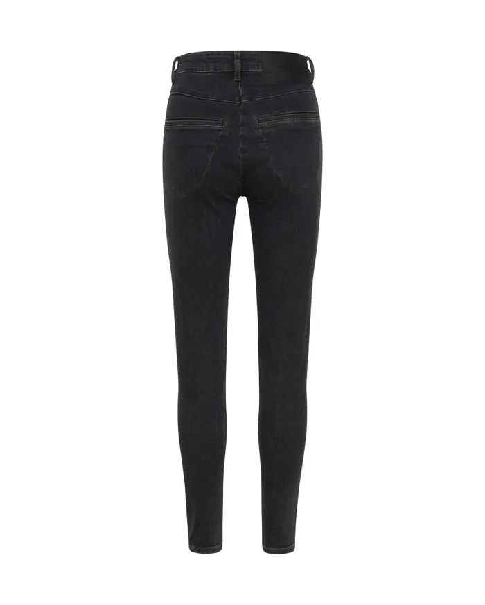 One Teaspoon Denim Jeans Women Worn Black Preachers High Waist Skinny Jean