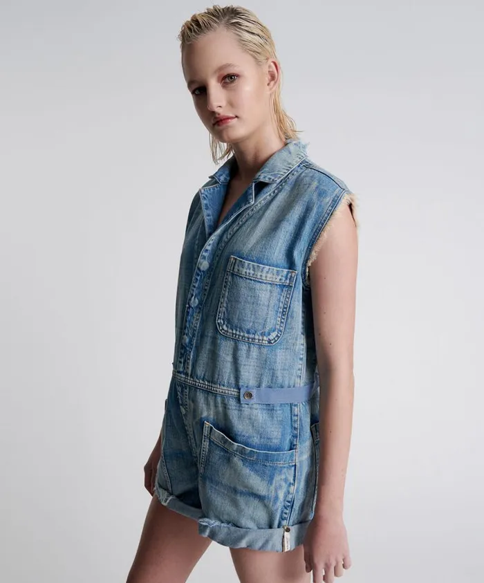 One Teaspoon Denim Jumpsuits Women Worn Out Hendrixe Palisades Overall