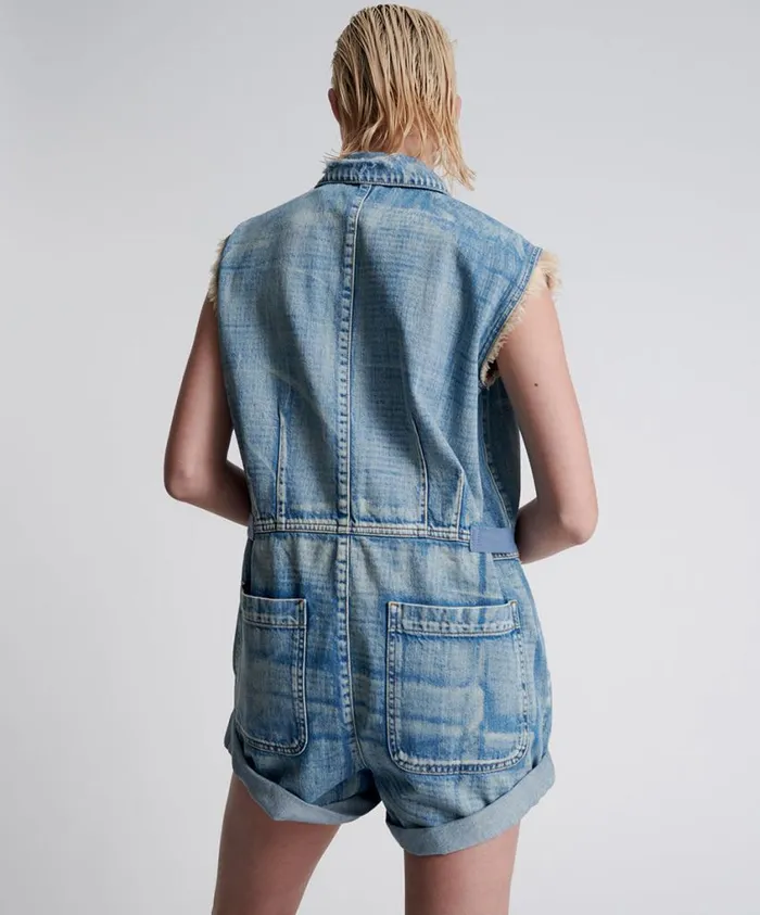 One Teaspoon Denim Jumpsuits Women Worn Out Hendrixe Palisades Overall