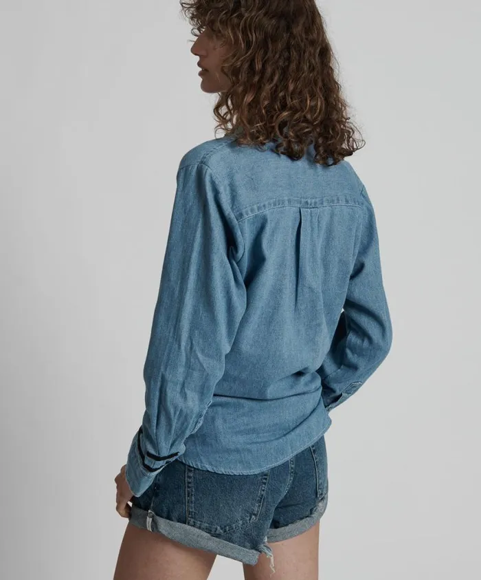 One Teaspoon Denim Shirts Women El Capitan Vintage Shirt 8211 Denim Shirts