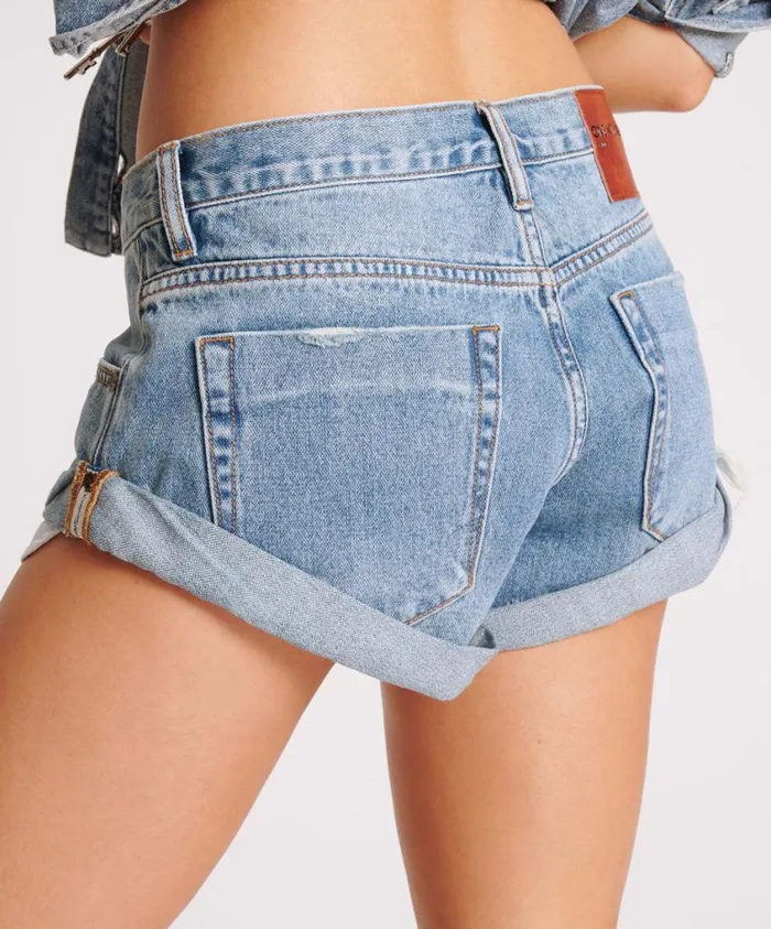 One Teaspoon Denim Shorts Women Cobaine Bandits Low Waist Denim Shorts