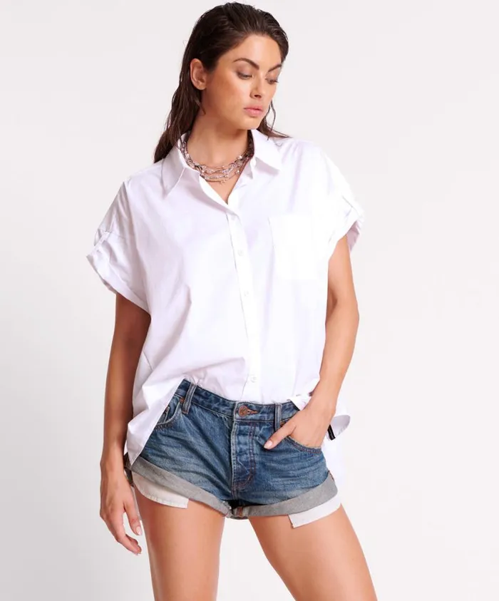 One Teaspoon Denim Shorts Women Gritty Blue Bandit Low Waist Denim Short
