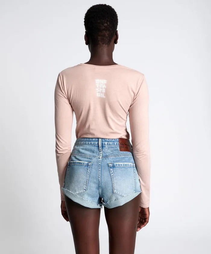 One Teaspoon Denim Shorts Women Hendrixe The One High Waist Short