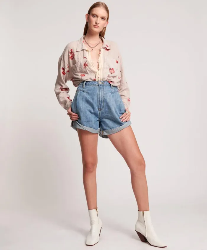 One Teaspoon Denim Shorts Women High Waist 80s Short 8211 Venice Streetwalkers