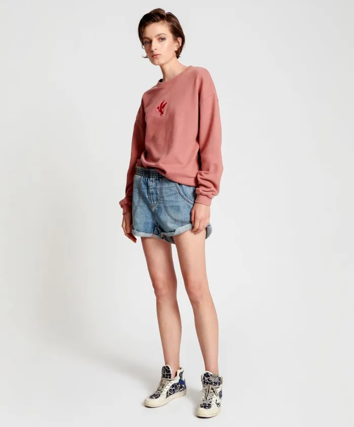 One Teaspoon Denim Shorts Women VENICE HUNTERS ELASTICATED BOYFRIEND SHORTS