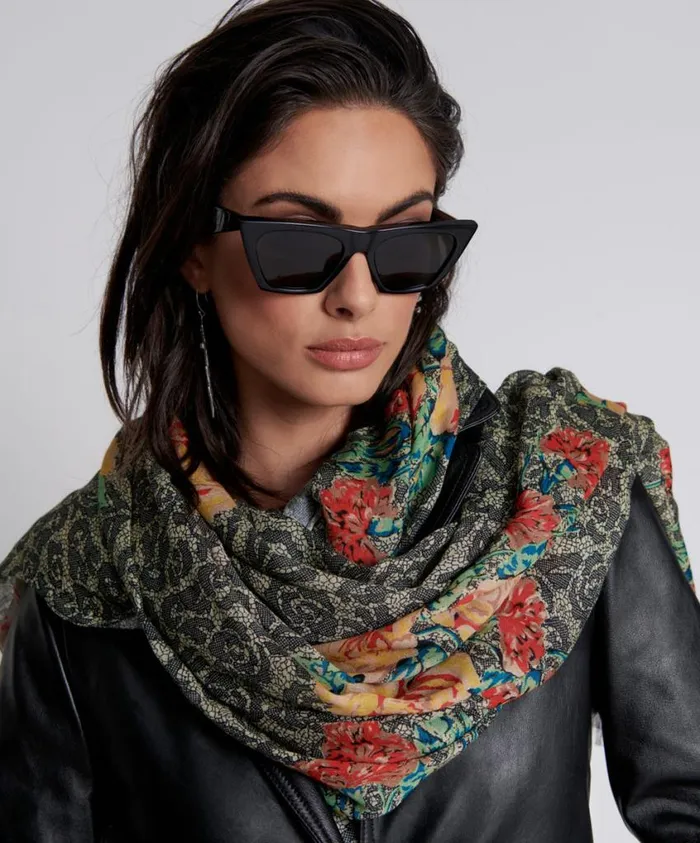 One Teaspoon Headwear Women Transmission Floral Scarf