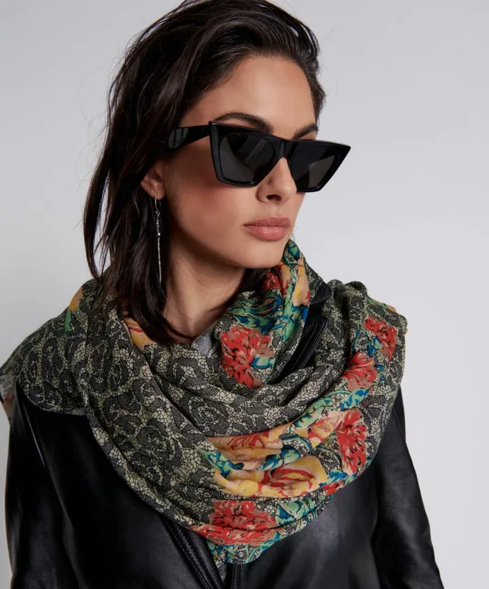 One Teaspoon Headwear Women Transmission Floral Scarf