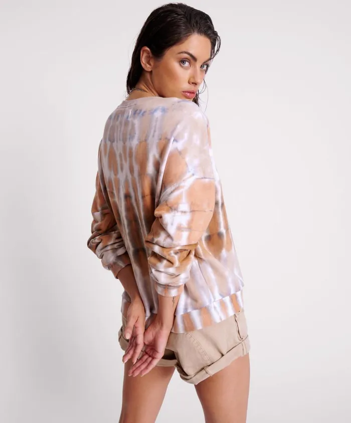 One Teaspoon Hoodies And Sweats Women Mirage Hand Tie Dyed Fleece Sweater
