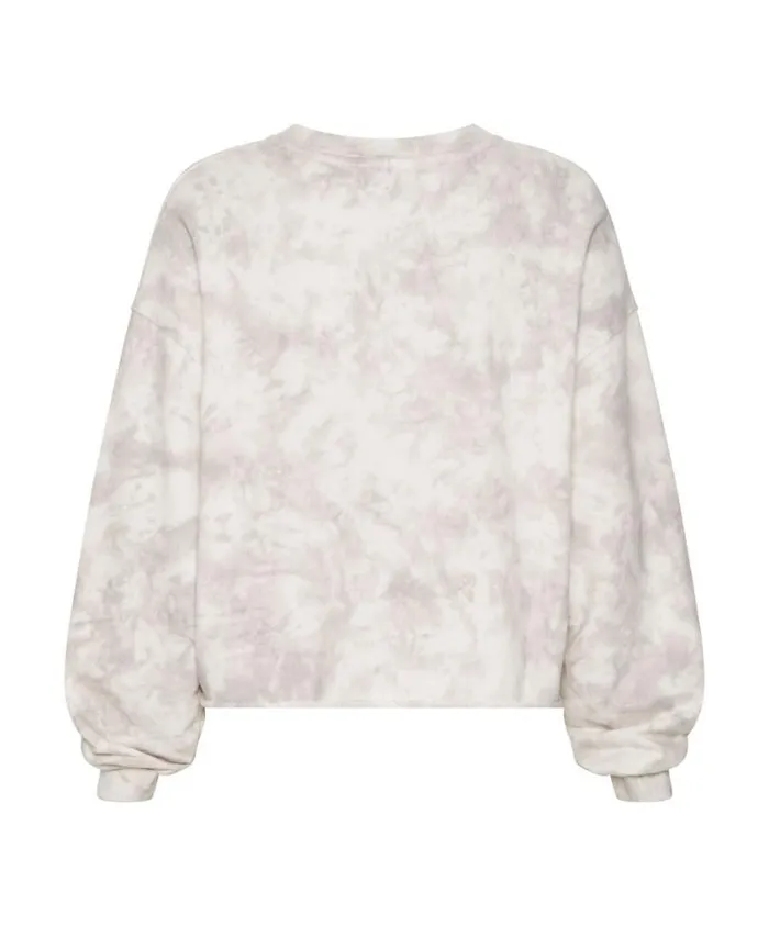 One Teaspoon Hoodies And Sweats Women OTS Commuter Crop Sweater White