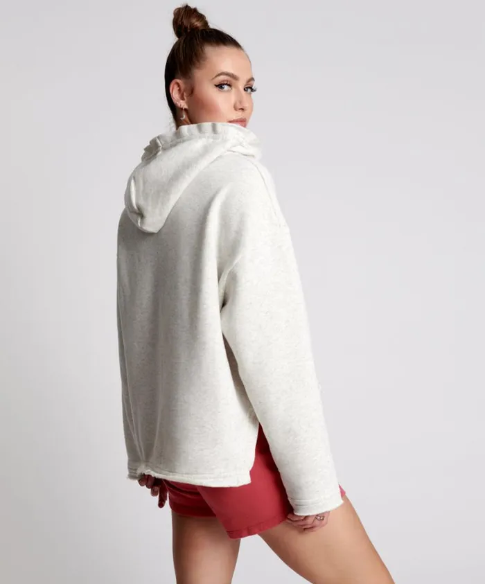 One Teaspoon Hoodies And Sweats Women Ots White Marl Voyager Hoody