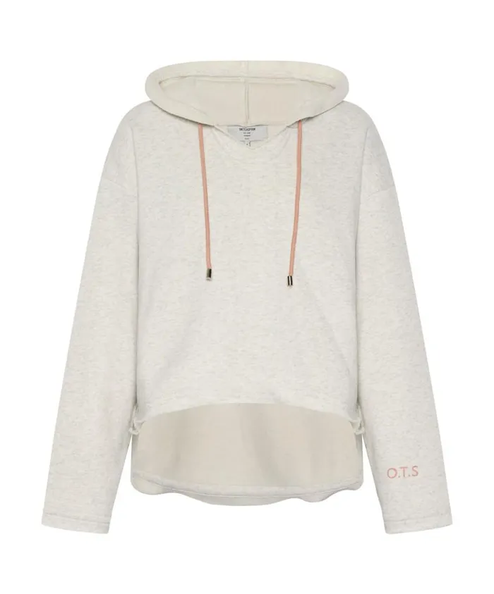 One Teaspoon Hoodies And Sweats Women Ots White Marl Voyager Hoody