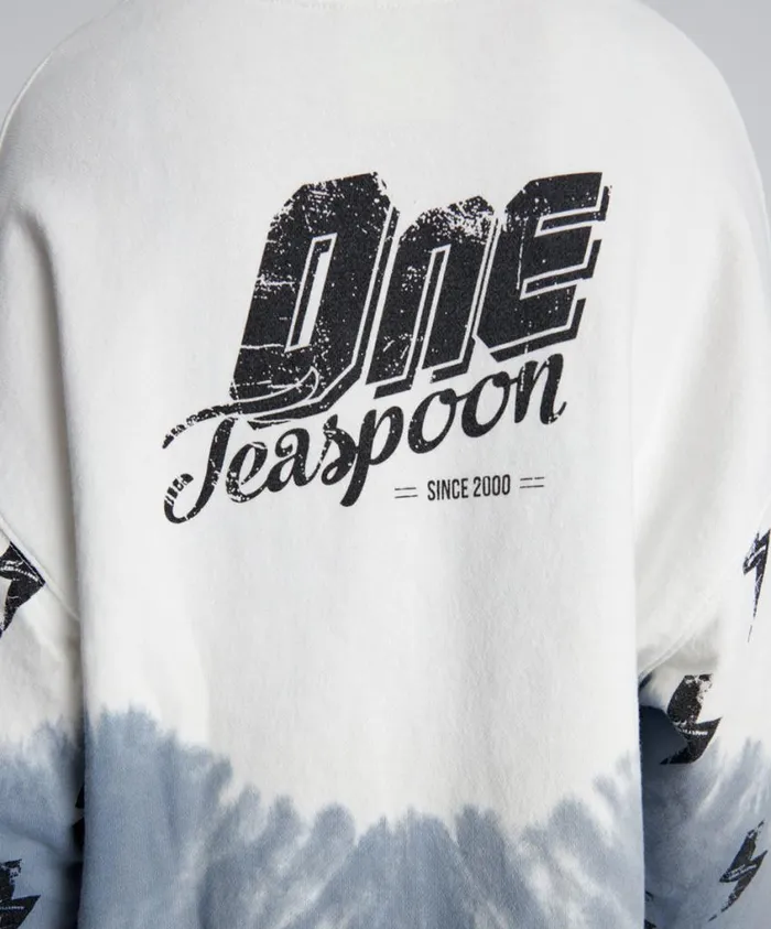 One Teaspoon Hoodies And Sweats Women Smoke And Lightning Cropped Sweater
