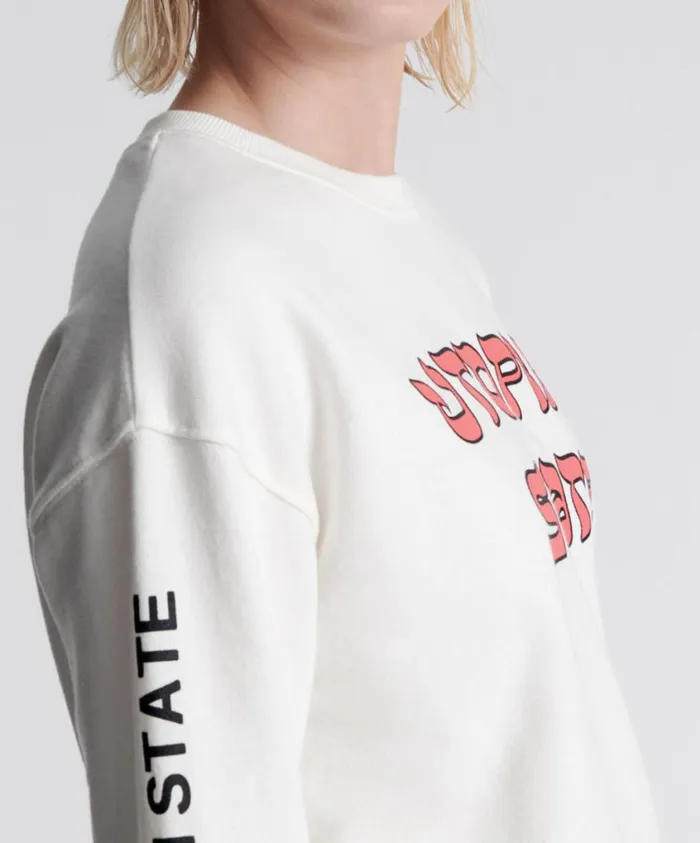 One Teaspoon Hoodies And Sweats Women Utopian State Logo Sweater