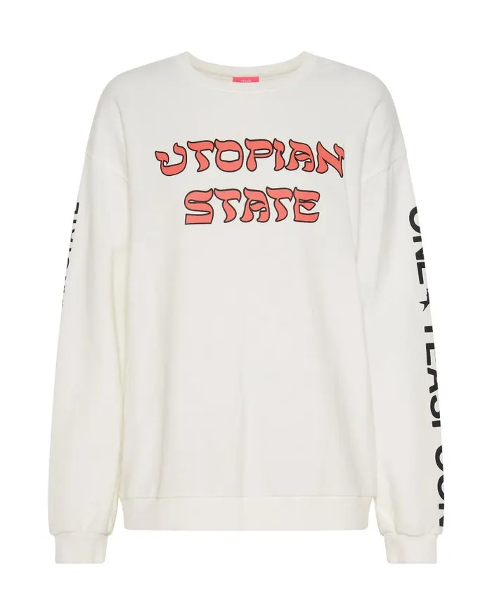 One Teaspoon Hoodies And Sweats Women Utopian State Logo Sweater