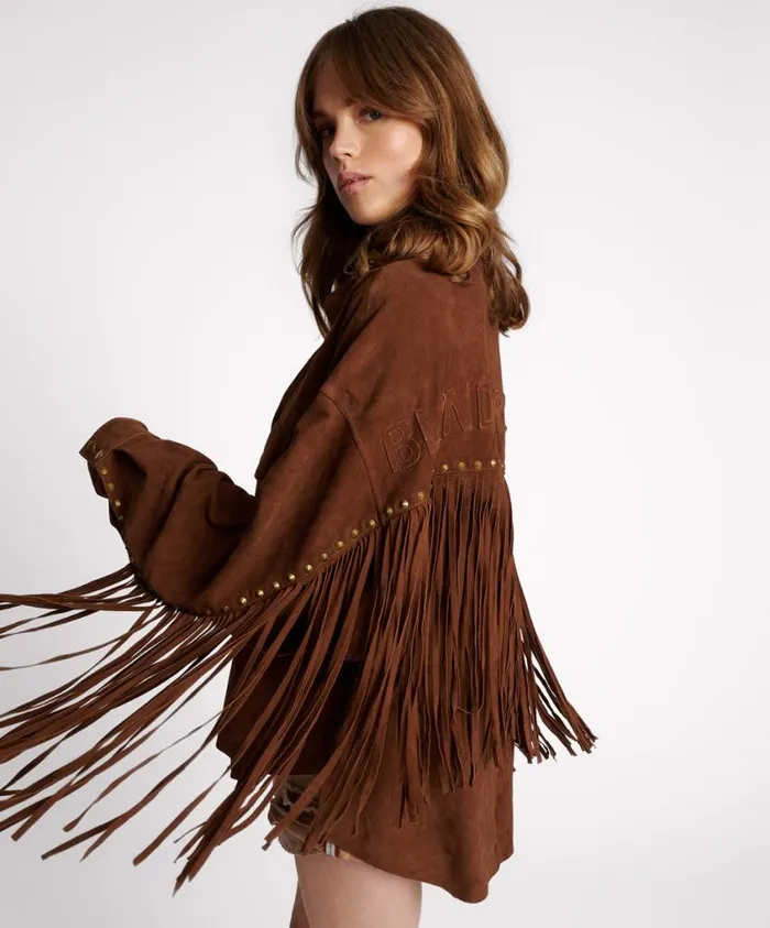 One Teaspoon Jackets Women Blind For Love Fringed Daria Jacket
